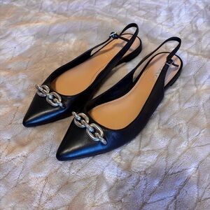 Coach Veronica Slingback Flat in black